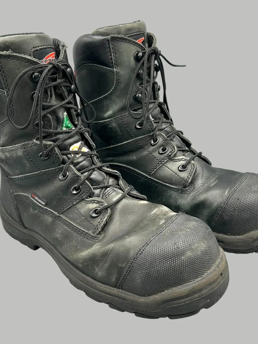 Red Wing Shoes Black Steel-Toe Work Boots 3512 Men’s Size 11.5D